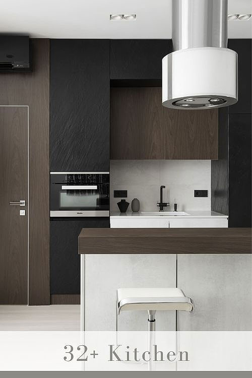 Backsplash for Dark Cabinets and White Countertops
