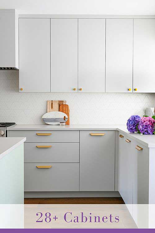 Backsplash for Gray Cabinets