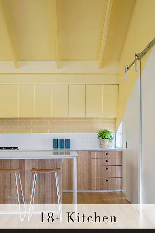 Backsplash for Yellow Kitchen