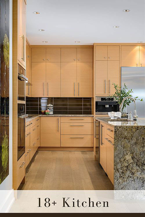 Backsplash with Cherry Cabinets