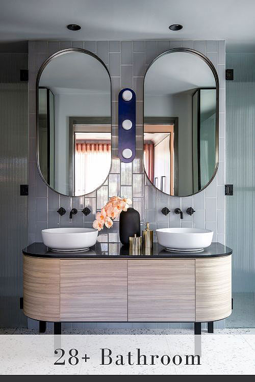 Bathroom Mirror Backsplash