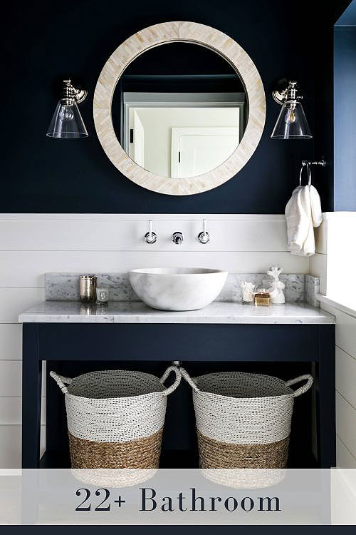 Bathroom Vanity with Marble Top