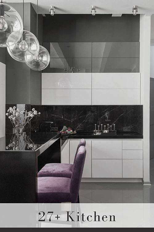 Black and White Quartz Countertops