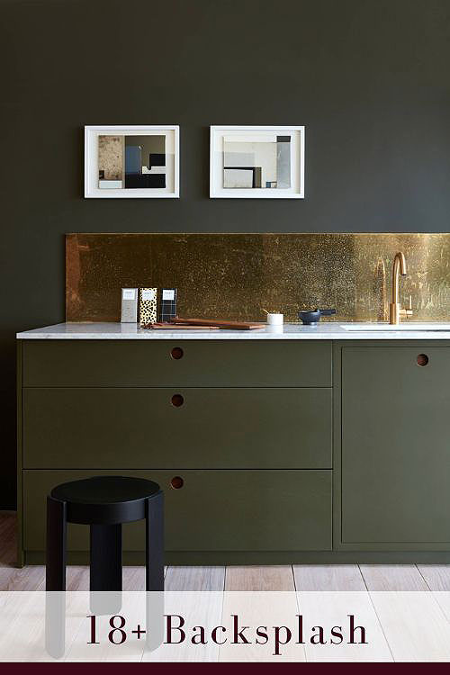 Brass Backsplash