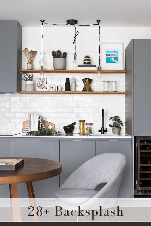 Countertop for White Subway Tile Backsplash
