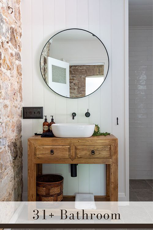 Farmhouse Bathroom Backsplash