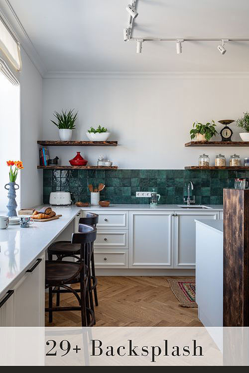 Glossy Kitchen Backsplash