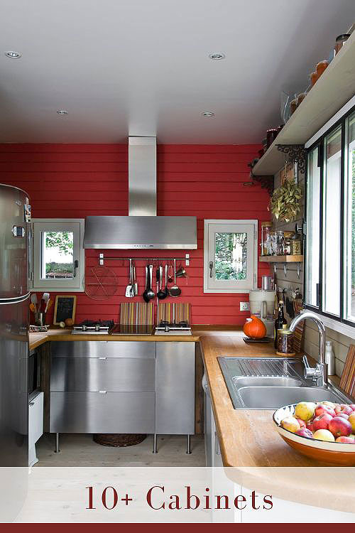 Kitchen Backsplash for Metal Cabinets