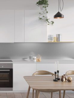 Modern Kitchen Silver Steel Metal Groutless Backsplash Tile BA8802