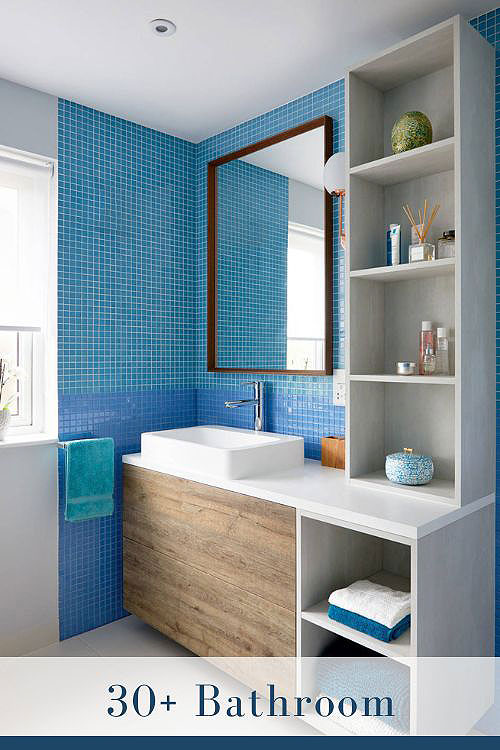 Mosaic Tile Bathroom Backsplash