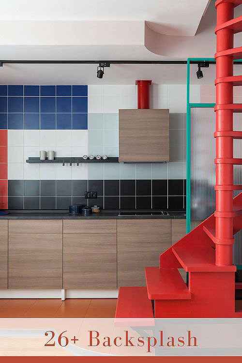 Multicolor Backsplash Tile