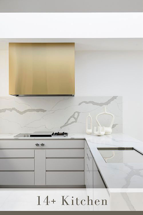 Quartz Backsplash and Quartz Countertop