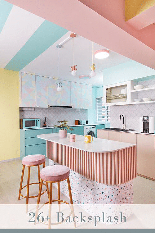 Retro Kitchen Backsplash