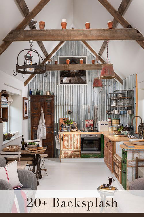 Rustic Backsplash