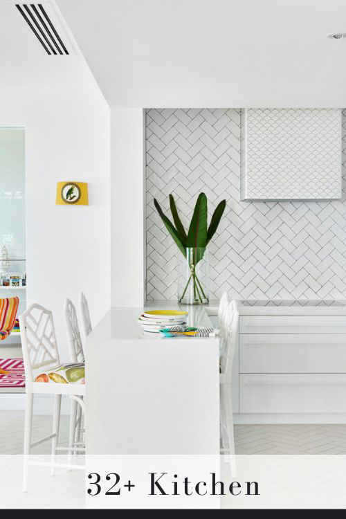 White Backsplash With White Countertop