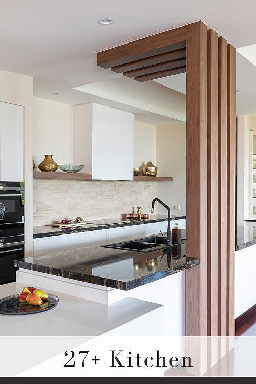 White Cabinets with Granite Countertops
