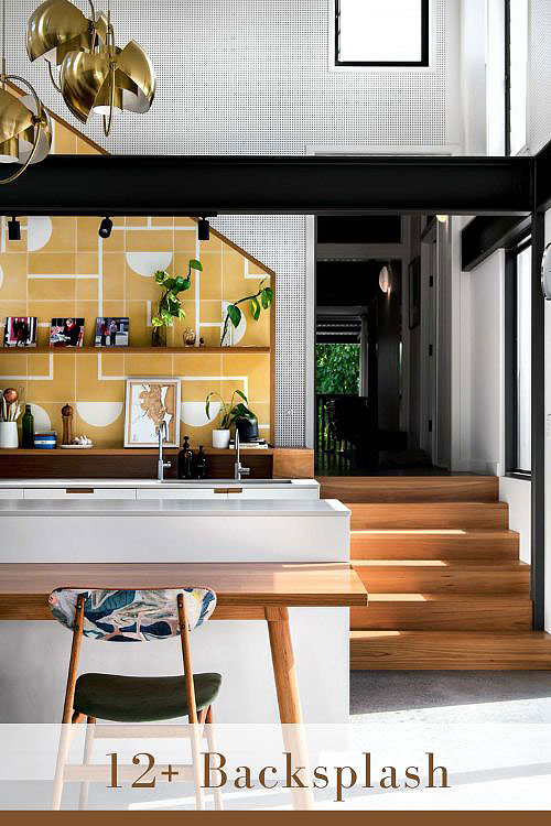 Yellow Backsplash Ideas