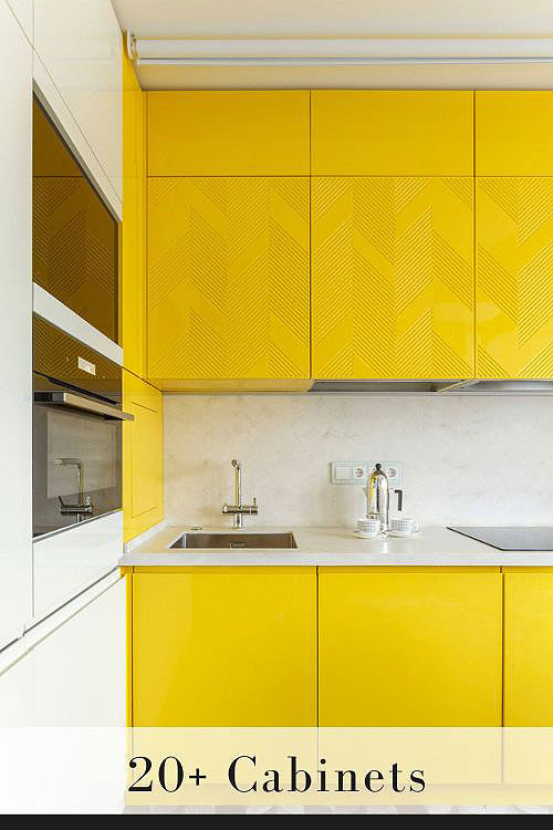 Yellow Kitchen Cabinets
