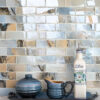 Blue Brown Subway Glass Backsplash Tile BA8002