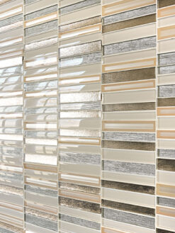 Rose Gold Beveled Edge Glass Backsplash Tile 3 BA8006