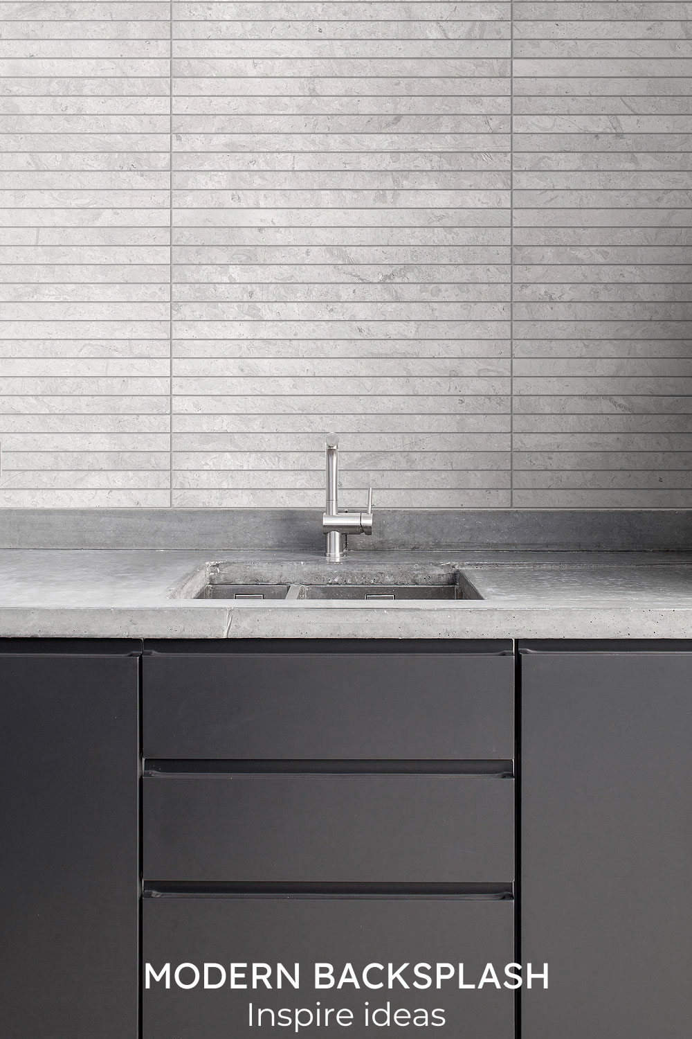 modern backsplash tile gray modern cabinets