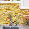 Honey Onyx Glass Subway Hand Cut Artisan Mosaic Tile BA7017