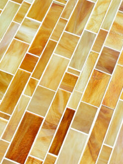 Honey Onyx Glass Subway Hand Cut Artisan Mosaic Tile BA7017 5