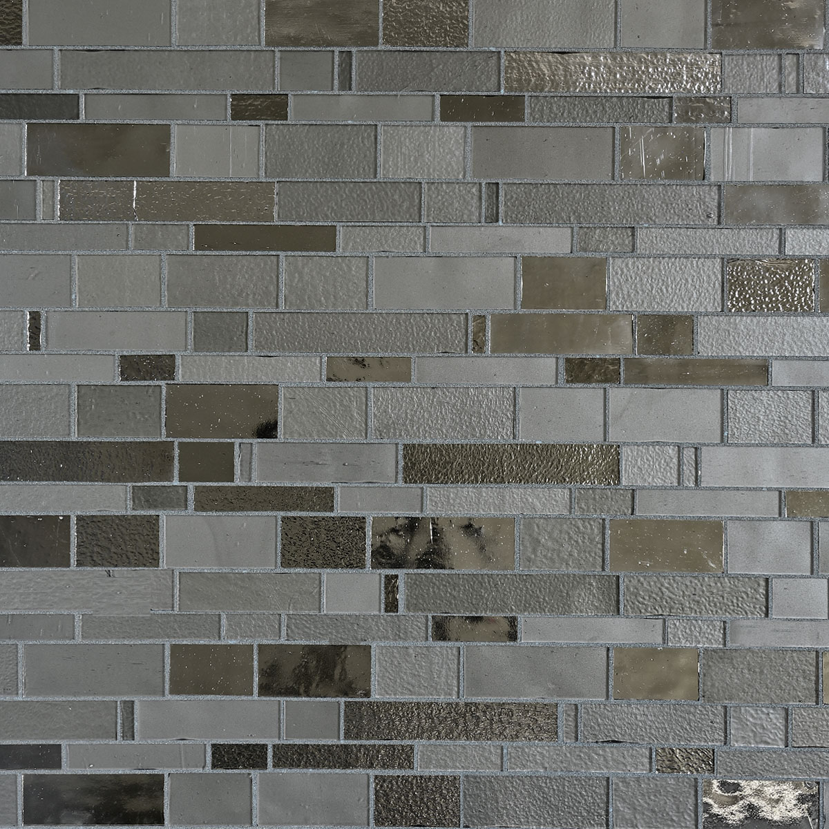 Charcoal Gray Glass Subway Hand Cut Artisan Mosaic Tile BA7018 4