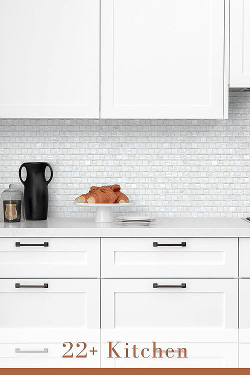 Backsplash Ideas for White Cabinets