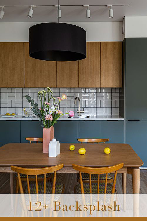 Basketweave Tile Backsplash