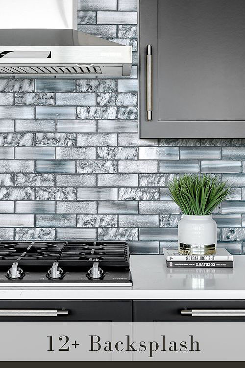 Colorful Subway Tile Backsplash