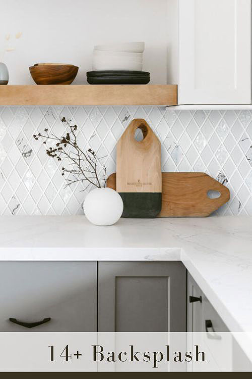 Glossy White Backsplash Ideas