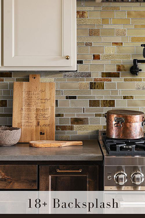Glossy or Matte Subway Tile Backsplash