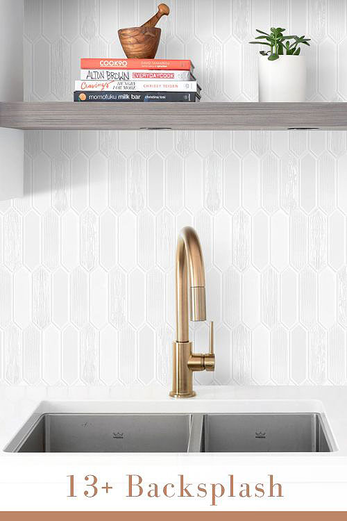Hexagon Mosaic Tile Backsplash