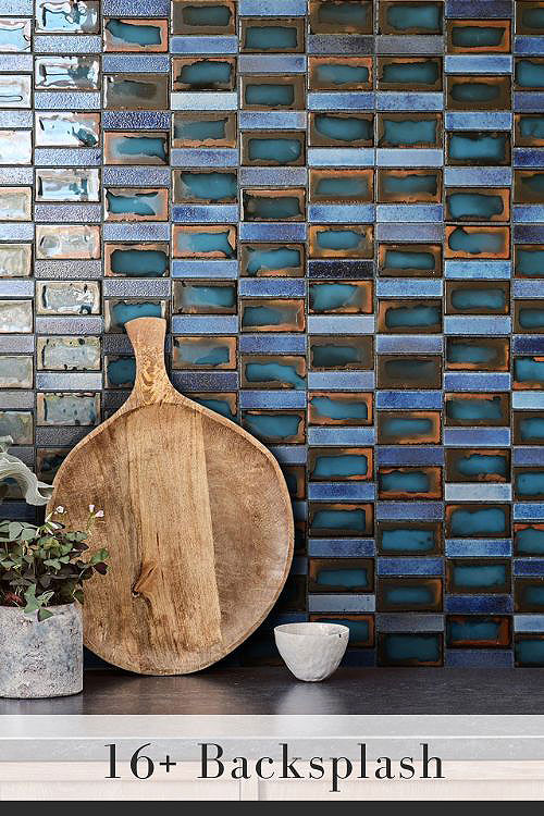 Modern Backsplash for Black Countertops