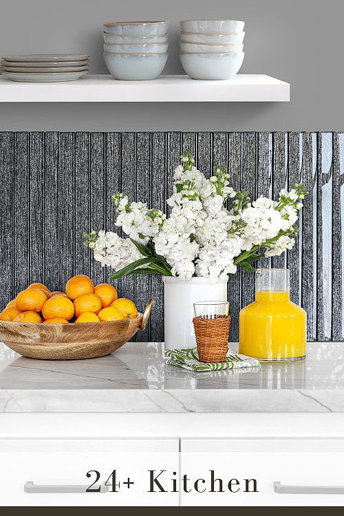 Modern Backsplash for White Kitchen