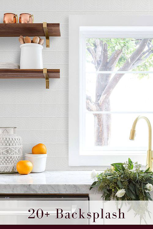 Modern White Backsplash Ideas