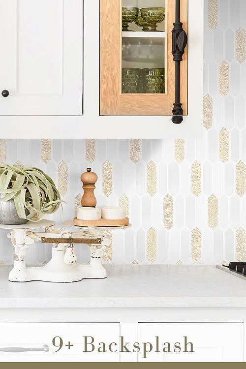 Picket Mosaic Tile Backsplash