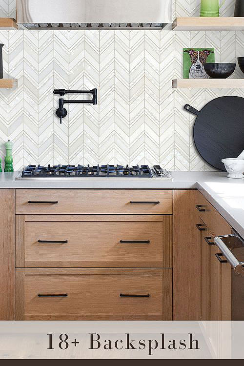 White Marble Backsplash