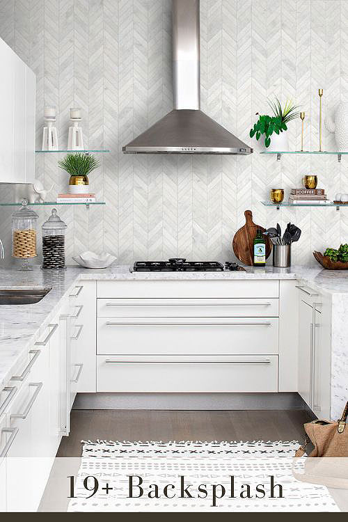 Textured Tile Backsplash