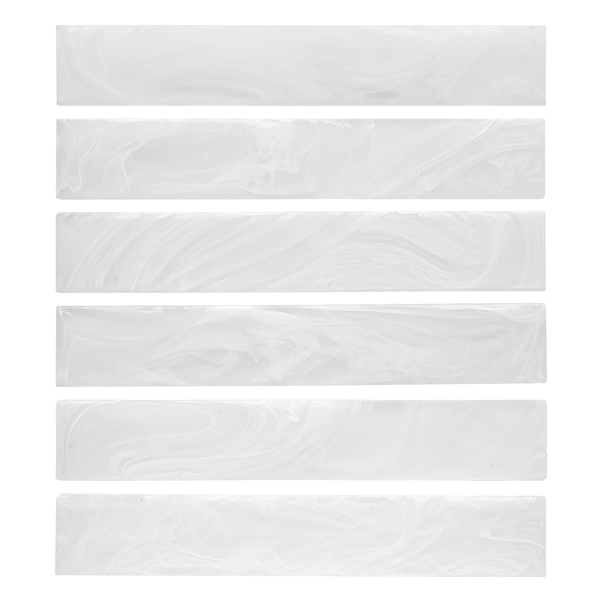 Milky White Glass Subway Backsplash Tile BA6707 2