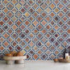 Rusty Brown Gray Diamond Slate Backsplash Tile BA1067