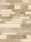 Brown beige travertine subway mosaic backsplash tile BA1024