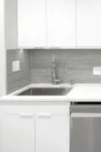 Mordern long nacksplash white kitchen BA1038