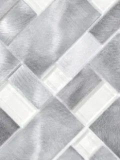 Modern Glass Metal Gray Backsplash tile BA1118