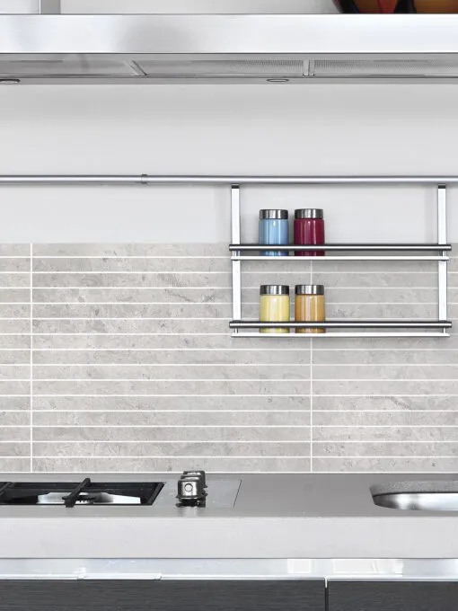 Gray countertop backsplash tile BA1038