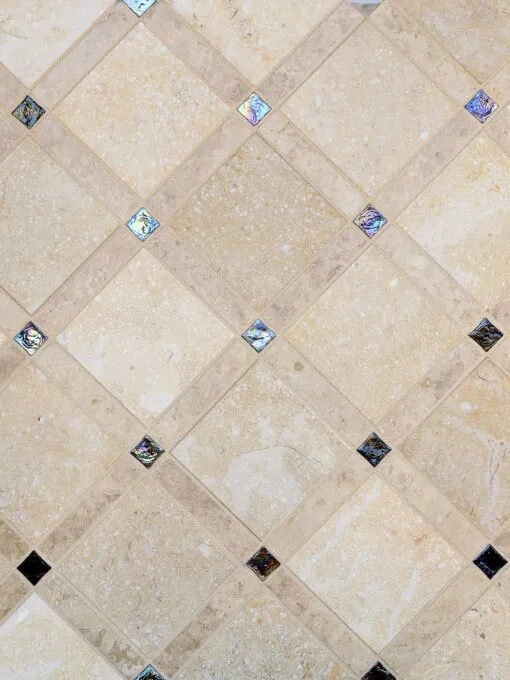 Limestone Glass Kitchen Backsplash Tile BA1029