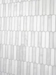 Modern Picket White Gray Marble Backsplash Tile BA6321 6