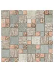 Rose Gold Gray Glass Slate Backsplash Tile BA8007 1