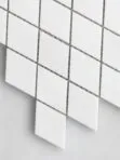 White Diamond Marble Mosaic Backsplash Tile BA6309 4